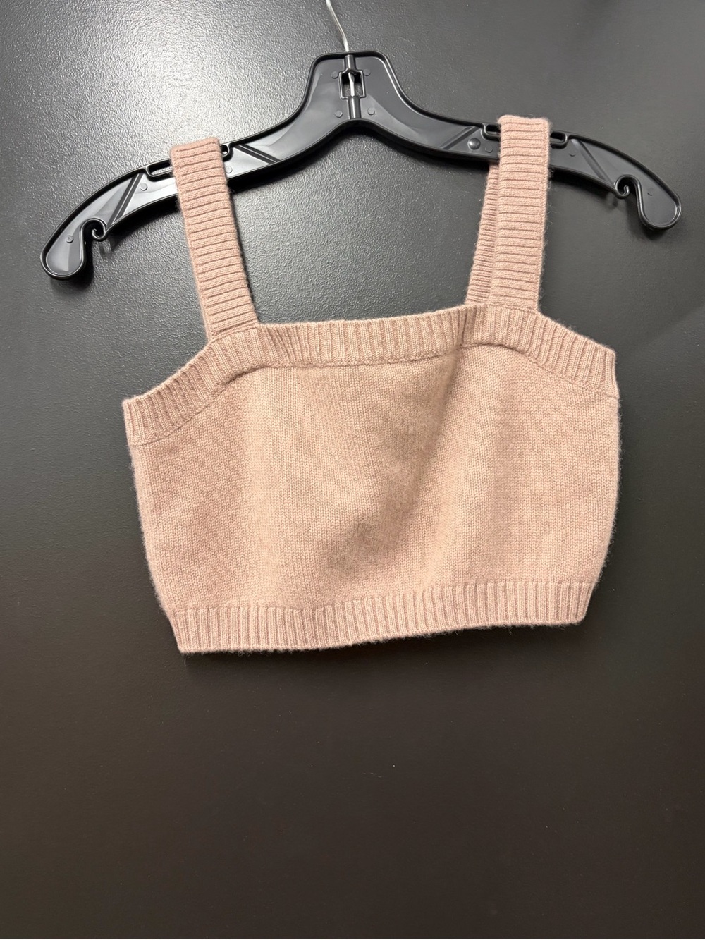 NAADAM Blush Pink Cropped Ribbed Tank Top